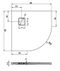 душевой поддон riho basel 451 90×90 см dc981600000000s(d005047065) черный глянцевый