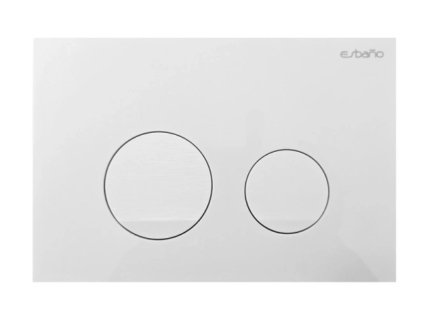клавиша смыва esbano slim-37gw esinslm37gw белая глянцевая