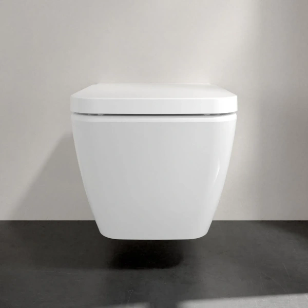 унитаз villeroy&boch finion 4664r0r1 подвесной, безободковый, без сиденья, белый