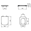 сиденье для унитаза ideal standard i.life a t453101