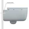 унитаз berges ego xl rimless 082124 подвесной с сиденьем микролифт