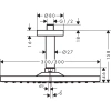 верхний душ hansgrohe raindance e 300 1jet 26250670