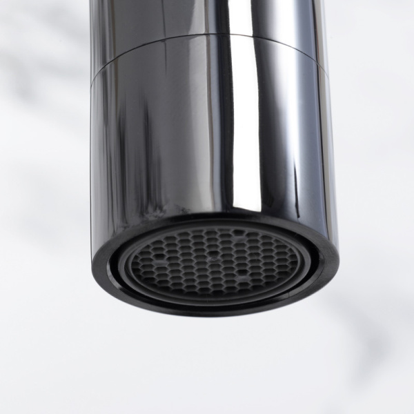смеситель для кухни wasserkraft glan 6607 цвет черный глянцевый