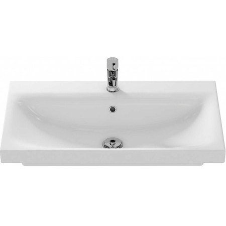 раковина подвесная/полувстраиваемая aquanet cersanit moduo 80 s-um-mod80/1 00246880 белая