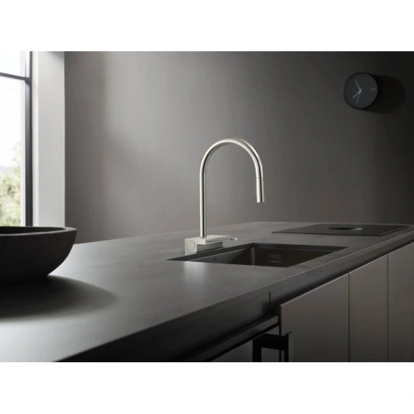 смеситель для кухни hansgrohe aquno select m81 73837000, хром