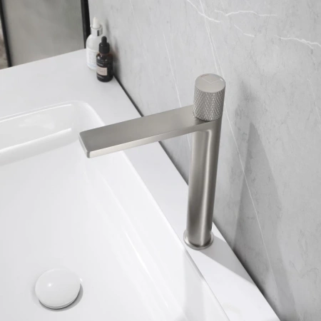смеситель для раковины abber rund af8711sp coolstart, сатин
