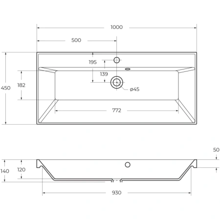 раковина belbagno 100 bb1000/450-lv-art-ast-nero черная матовая