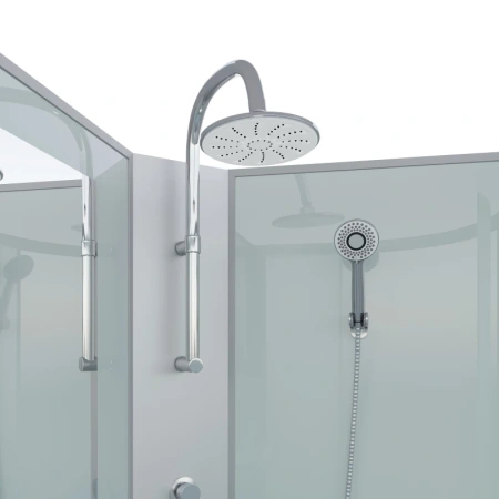 душевая кабина niagara classic ng-43295-14qbktg 120х90 см, без крыши, с гидромассажем и тропическим душем