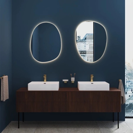 смеситель aqueduto linha lin0250 для раковины, золотой матовый