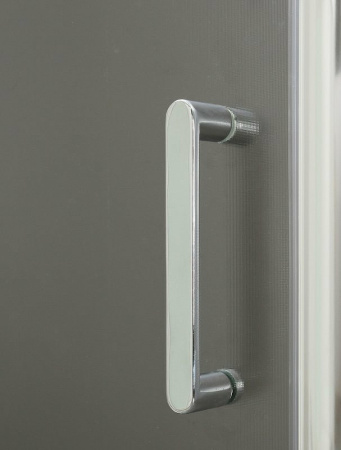 душевой уголок belbagno uno 100×80 uno-195-ah-1-100/80-c-cr профиль хром, стекло прозрачное