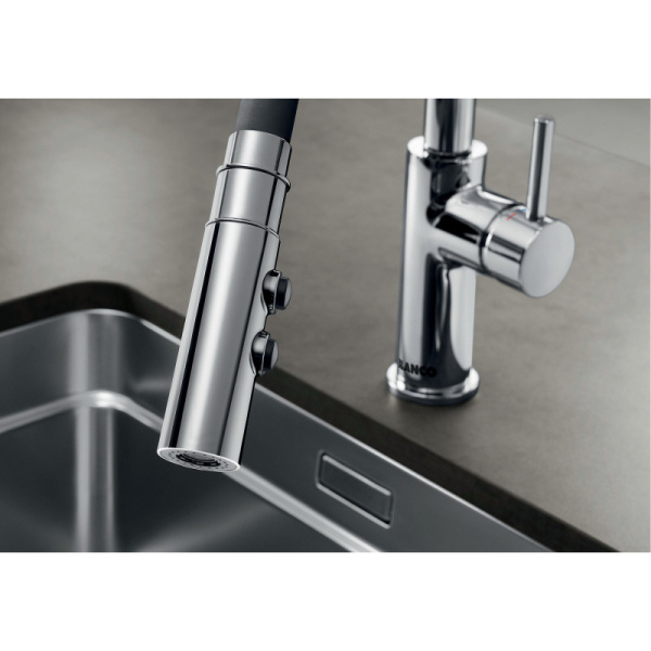 смеситель для кухни blanco catris-s flexo 525791 с гибким изливом
