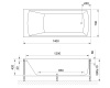 акриловая ванна royal bath vienna standart 140x70 rb953200st с гидромассажем