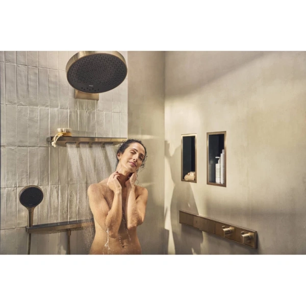 подключение для душевого шланга с держателем hansgrohe rainfinity porter 500 26843140