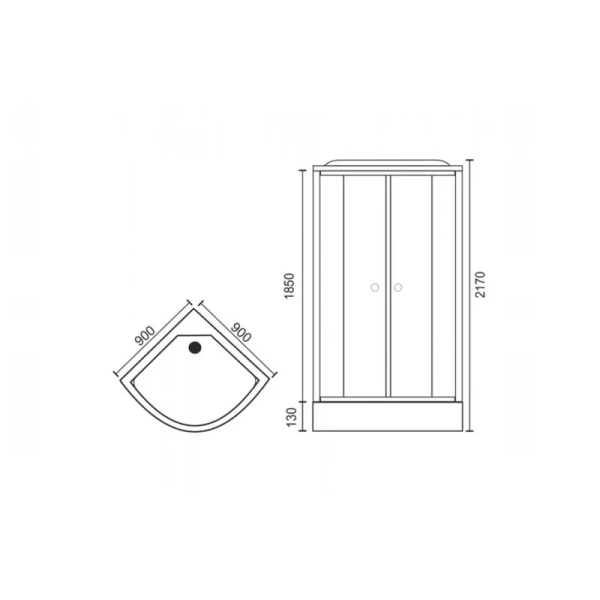 душевая кабина royal bath rb 90hk6-wc