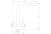 смеситель для кухни zorg steel hammer sh 552 satin
