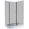 Душевой уголок AM.PM Like Solo Slide 120×80 W83G-302U120CG64 профиль Хром матовый стекло тонированное