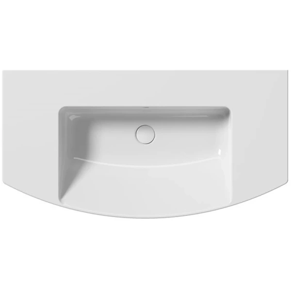 раковина gsi norm 8643111 подвесная, 100x52 см, bianco lucido (белый глянец)