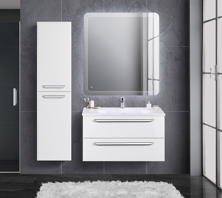 шкаф пенал cezares eco 40 eco-1500-2a-sc-bo подвесной bianco opaco