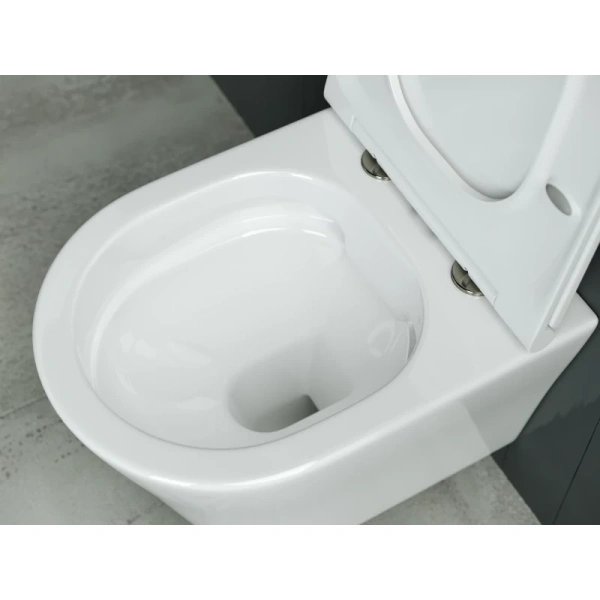 унитаз ceramicanova forma cn3011 подвесной, с сиденьем микролифт, белая
