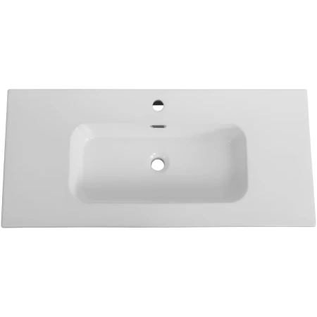 раковина cezares duet czr-8095-100 101x46 см, накладная, белый