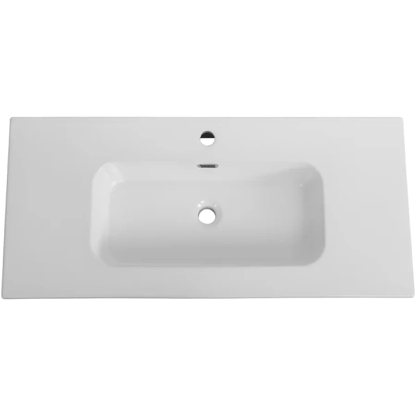 раковина cezares duet czr-8095-100 101x46 см, накладная, белый
