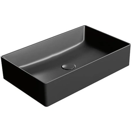 Раковина GSI Kube X 945326 накладная, 60x37 см, Ardesia opaco (Черный матовый)