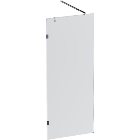 Душевая стенка Am.Pm X-Joy W94WI-80-F1-MTE, 80 см, со свободным входом, профиль хром матовый, стекло прозрачное