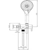 душевой гарнитур bossini syncronia c12035c.073 черный матовый