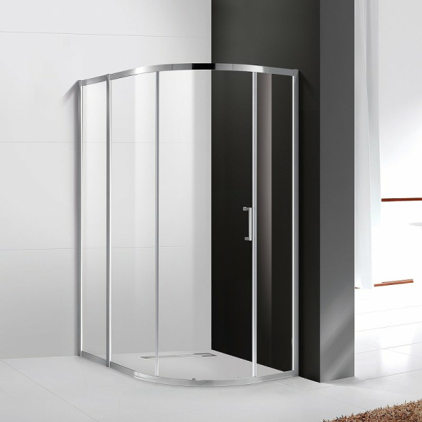 душевой уголок cezares molveno 120x90 molveno-rh-1-120/90-c-cr-iv профиль хром стекло прозрачное