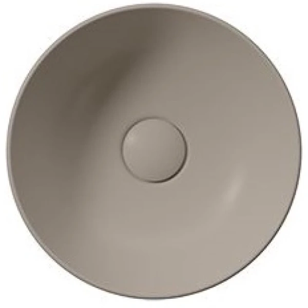 раковина gsi pura 885405 накладная, ø32 см, tortora opaco (коричневый матовый)