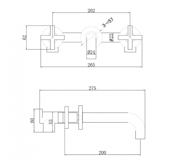 смеситель для раковины abber wasser kreis af81121b черный матовый