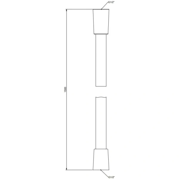 душевой шланг gessi emporio 01637#031 150 мм, цвет хром