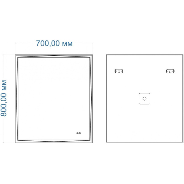 зеркало 70х80 см art&max firenze am-fir-700-800-ds-f-h