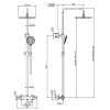 душевая система fima carlo frattini shower column f4885/r258cr хром