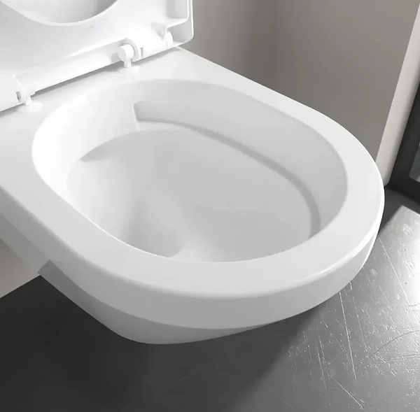 унитаз подвесной villeroy&boch architectura 4694cl01 с сиденьем микролифт, цвет белый альпийский