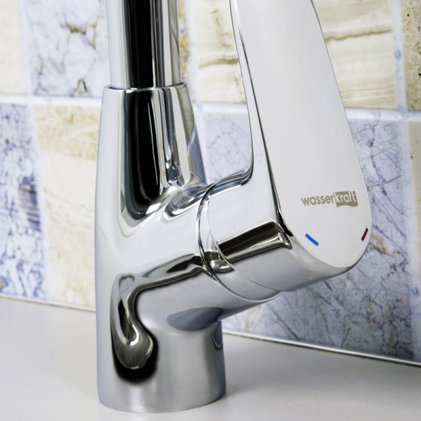 смеситель для кухни wasserkraft vils 5607 цвет хром
