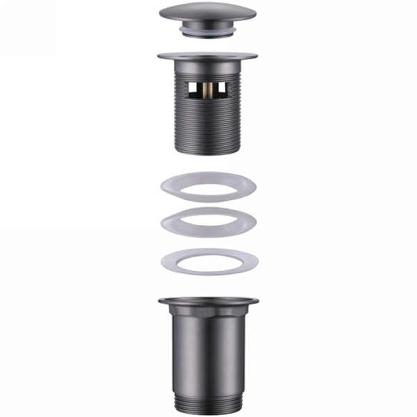 донный клапан abber af0010ng click-clack, никель