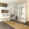 душевая перегородка ravak walk-in free 130 gw9fj0c00z1 профиль хром, стекло прозрачное