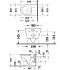 унитаз duravit d-neo 2577092000 подвесной, безободковый, hygieneglaze, белый
