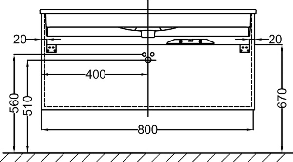 тумба под раковину jacob delafon vox 80 eb2078-r1-g1c подвесная белая глянцевая 454146