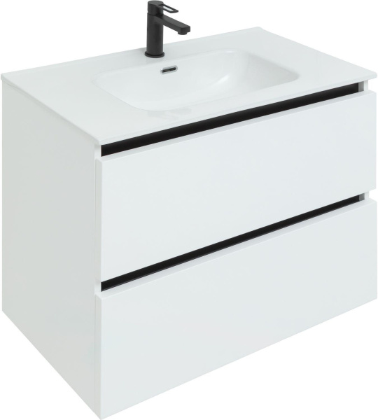 раковина 90 см aquanet flat 00284029 белая