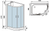 душевая кабина weltwasser ww500 werra 1201 l 120х90 10000003234