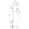 душевая система webert azeta az870105015metal цвет хром