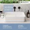 раковина aqueduto espiral esp0410 накладная, 50x37 см, белый глянцевый