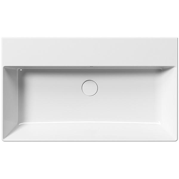 раковина gsi kube x 9422011 подвесная, 80x47 см, bianco lucido (белый глянец)