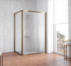 душевой уголок vegas glass zp+zpv 140*90 05 02 профиль бронза, стекло шиншилла