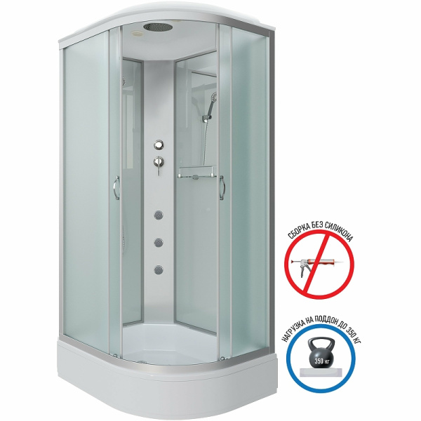 душевая кабина niagara classic 90х80 l ng-33984-14lg с гидромассажем