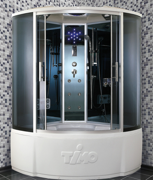 душевой бокс timo standart 135x135 t-1135 с гидромассажем