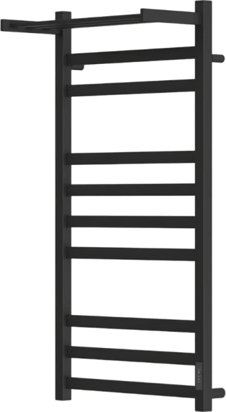 полотенцесушитель point меркурий pn83850pb электрический, с полкой, 50x100 см, черный