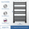 водяной полотенцесушитель aquatek сириус п10 500x800 aq dp1080bl черный муар